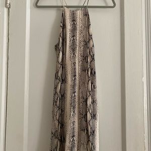 Lavender Brown - Snakeskin Mini Dress - S